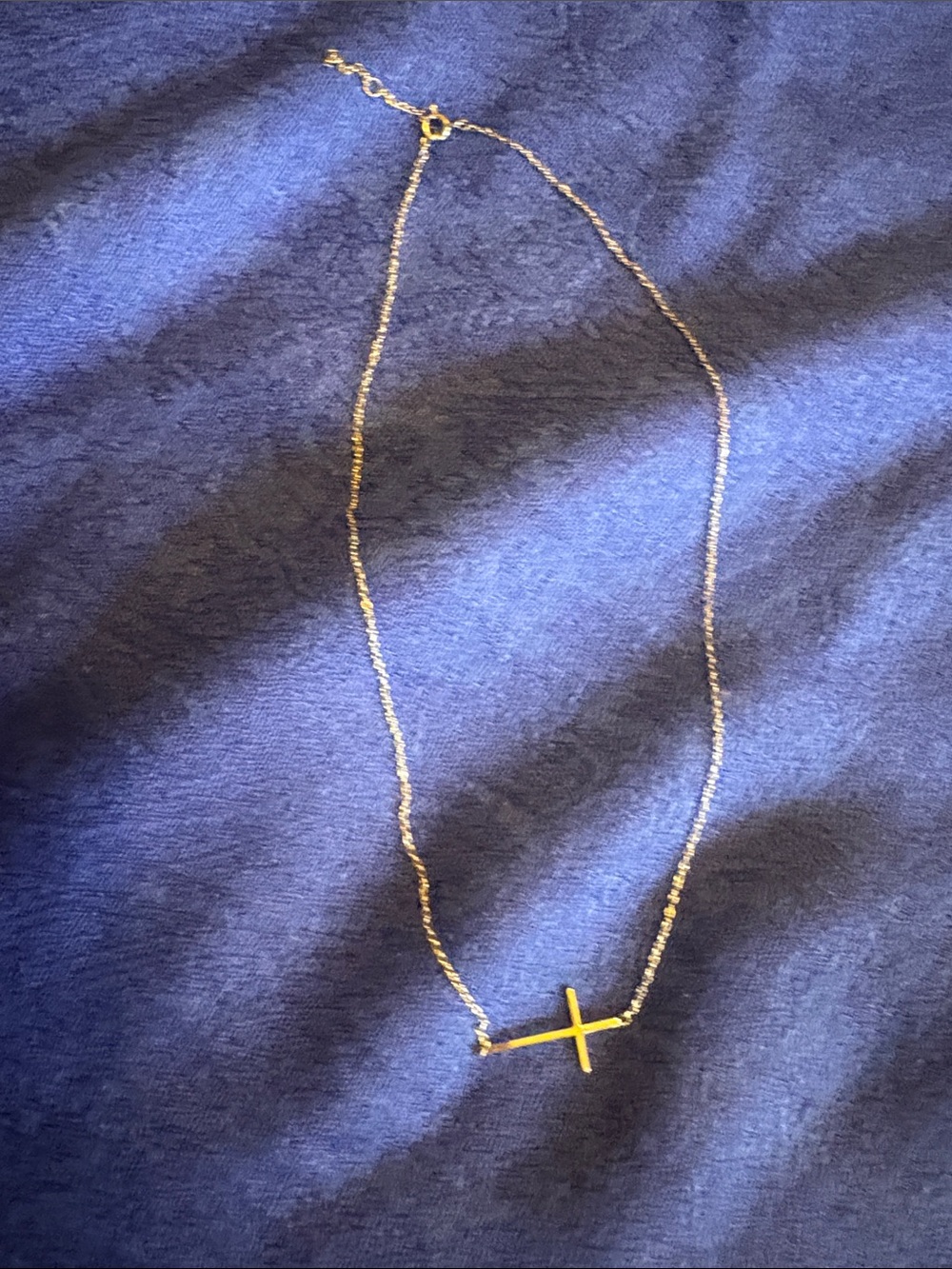 Silver Cross Pendant Necklace